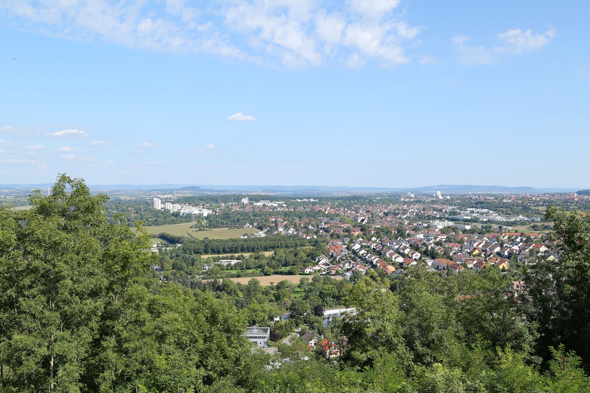 View over the city of Ludwigsburg